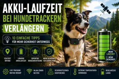 Akku-Laufzeit bei Hundetrackern verlängern – Die besten Tipps